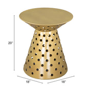 Proton Side Table Gold