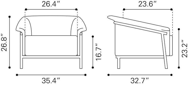 Burry Accent Chair Tan