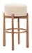 Nade Barstool (Set of 2) Beige & Walnut