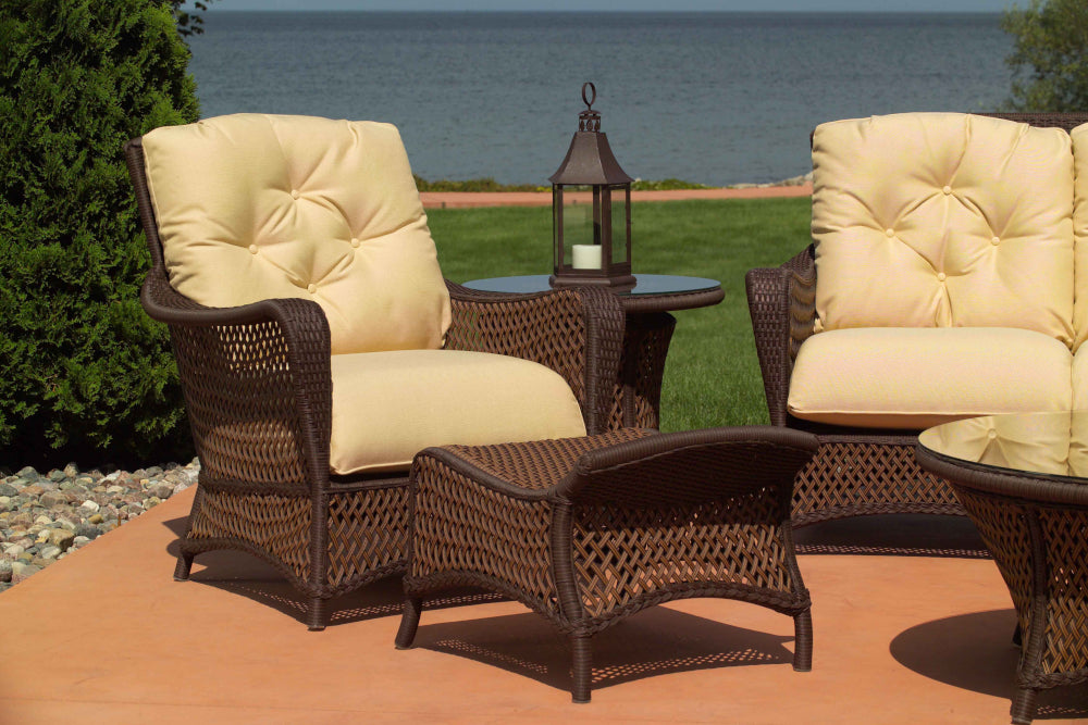 Grand Traverse Lounge Chair in Caramel Finish