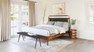 Netz Queen Bed Black & Walnut
