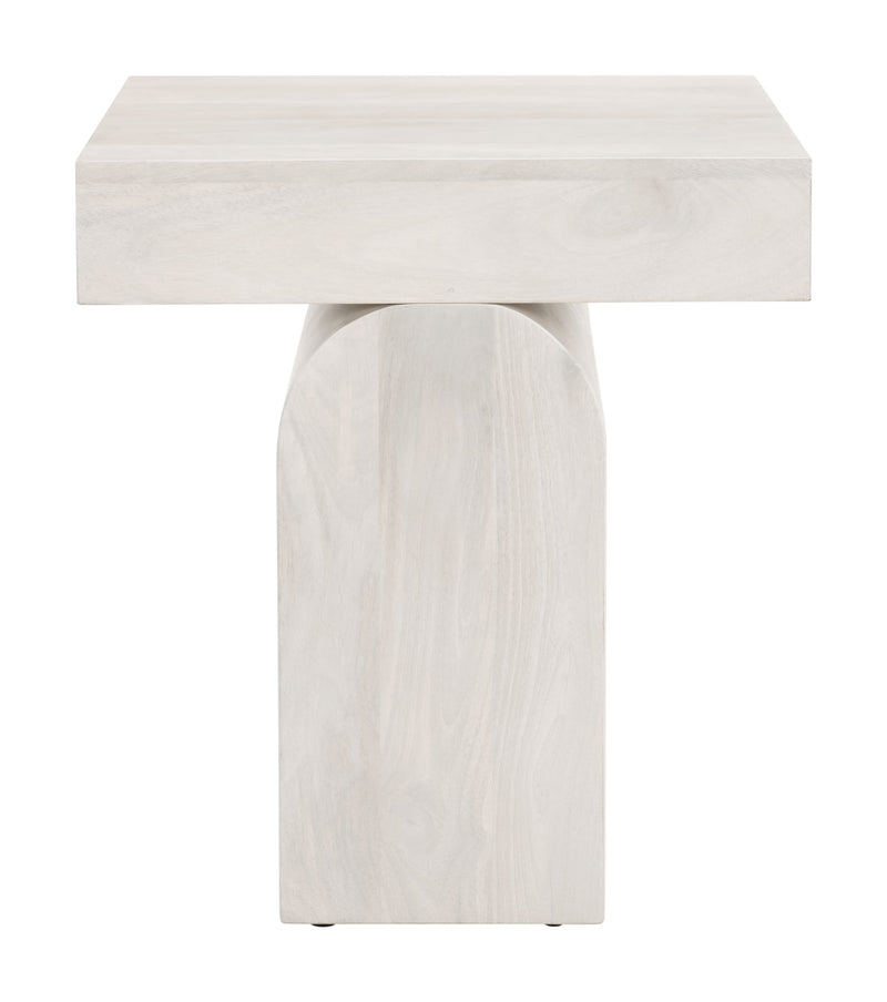Kiel Side Table Whitewashed