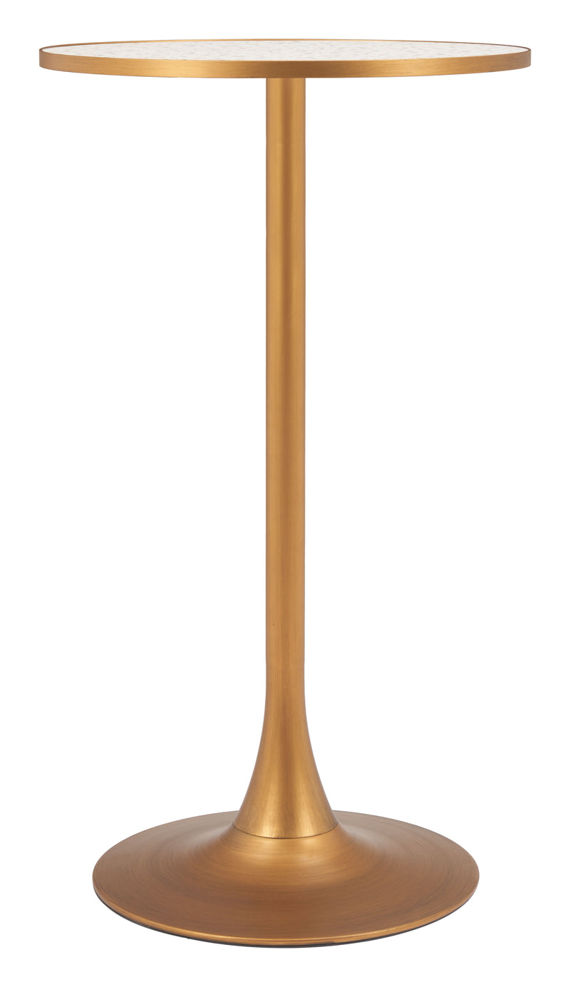 Bite Bar Table Beige & Gold