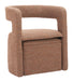 Atria Accent Chair & Ottoman Tawny Brown