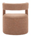 Atria Accent Chair & Ottoman Tawny Brown