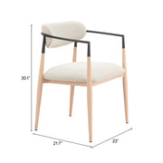 Equinox Dining Chair (Set of 2) Oyster Gray & Natural