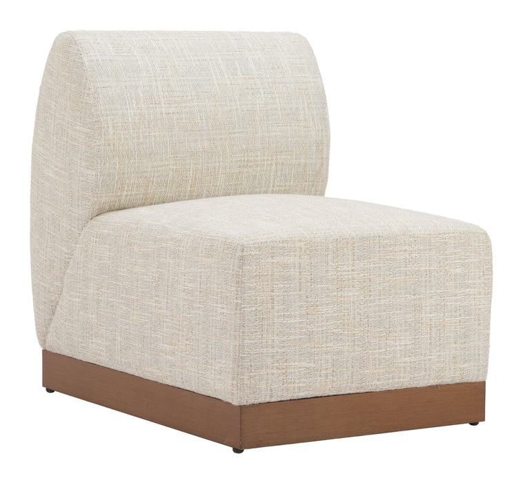 Christy Armless Chair Beige