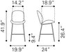 Miles Counter Stool Red