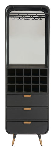 Magara Bar Cabinet Black
