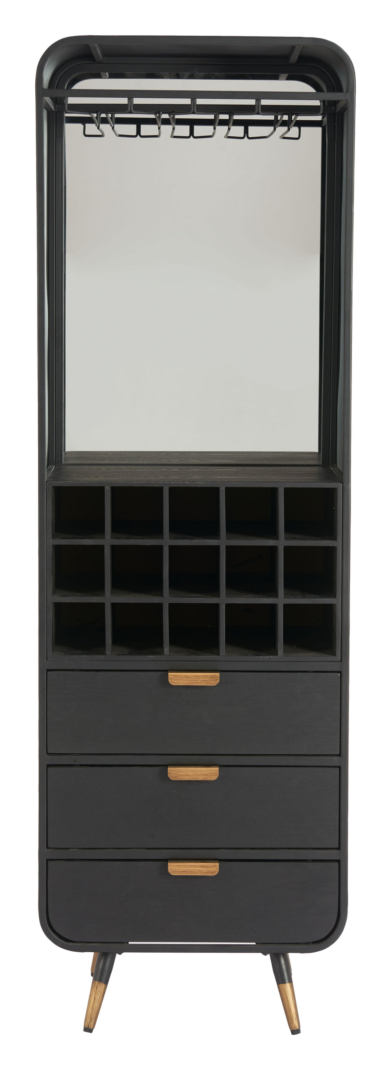Magara Bar Cabinet Black