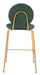 Odessa Counter Stool (Set of 2) Green & Gold