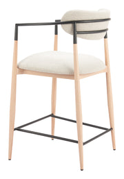 Equinox Counter Stool Oyster Gray & Natural