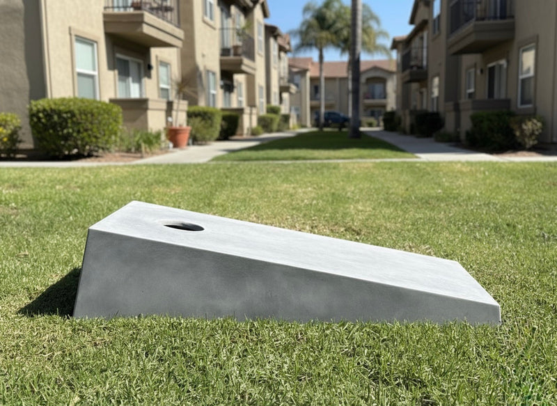 Concrete Cantilever Modern Cornhole Board