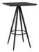 Tinos Bar Table Black