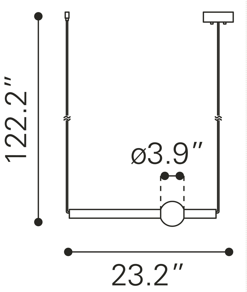Adeo Ceiling Lamp Brass
