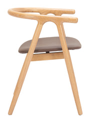 Peker Dining Chair (Set of 2) Brown & Natural