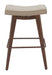 Divat Counter Stool (Set of 2) Beige & Walnut