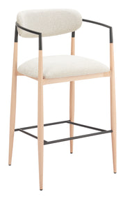 Equinox Barstool Oyster Gray & Natural