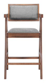 Delhi Counter Stool (Set of 2) Gray & Walnut