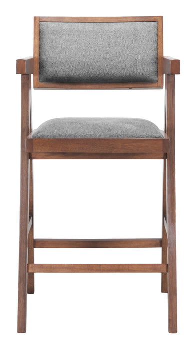 Delhi Counter Stool (Set of 2) Gray & Walnut