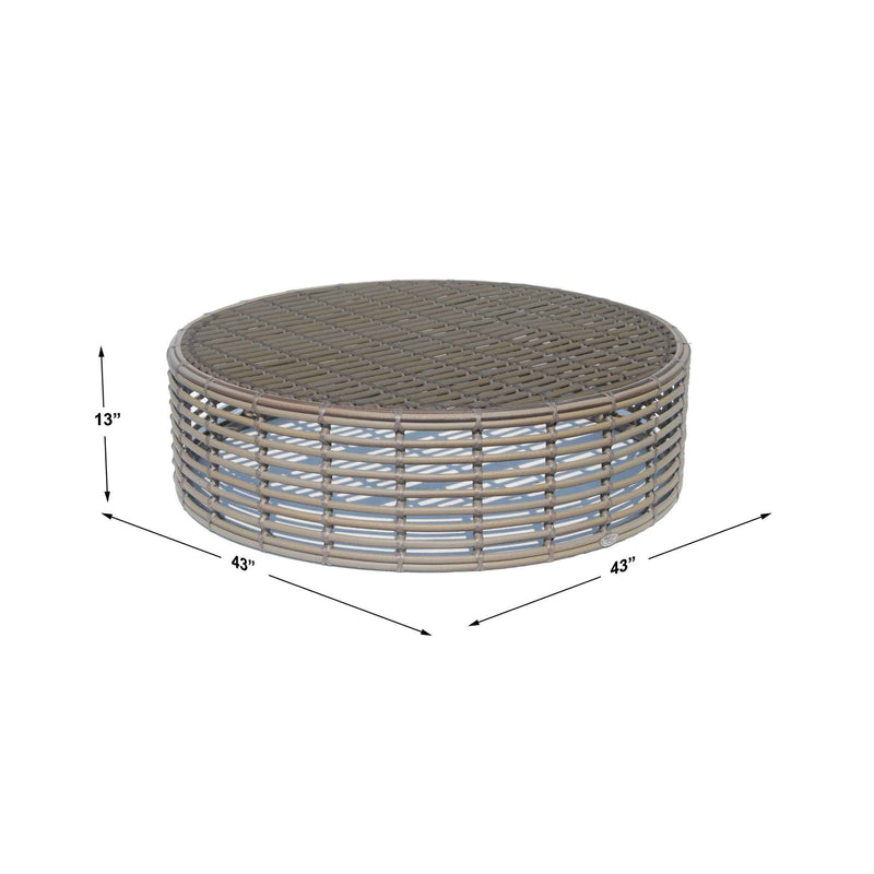 Halo Coffee Table with Glass