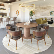 Brew Dining Chair Brown & Walnut