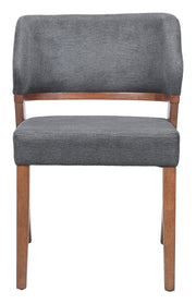 Sunobu Dining Chair (Set of 2) Azure Gray & Walnut