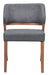 Sunobu Dining Chair (Set of 2) Azure Gray & Walnut
