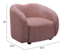 Tallin Accent Chair Mauve Pink
