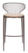 Silues Barstool (Set of 2) Taupe & Brown