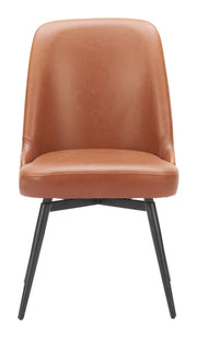 Keppel Swivel Dining Chair (Set of 2) Brown