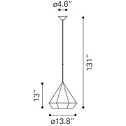 Forecast Ceiling Lamp Rose Gold