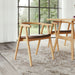 Peker Dining Chair (Set of 2) Brown & Natural