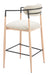 Equinox Barstool Oyster Gray & Natural