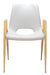 Desi Dining Chair (Set of 2) White & Gold
