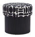 Boto Storage Ottoman Black & White