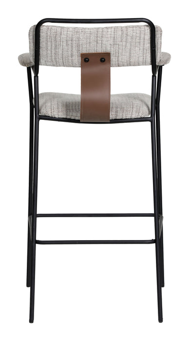 Couva Barstool (Set of 2) Gray Tweed