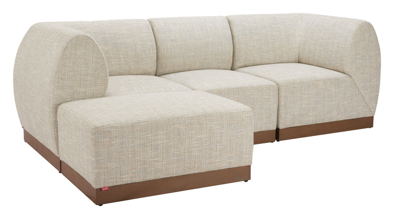 Christy Corner Chair Beige