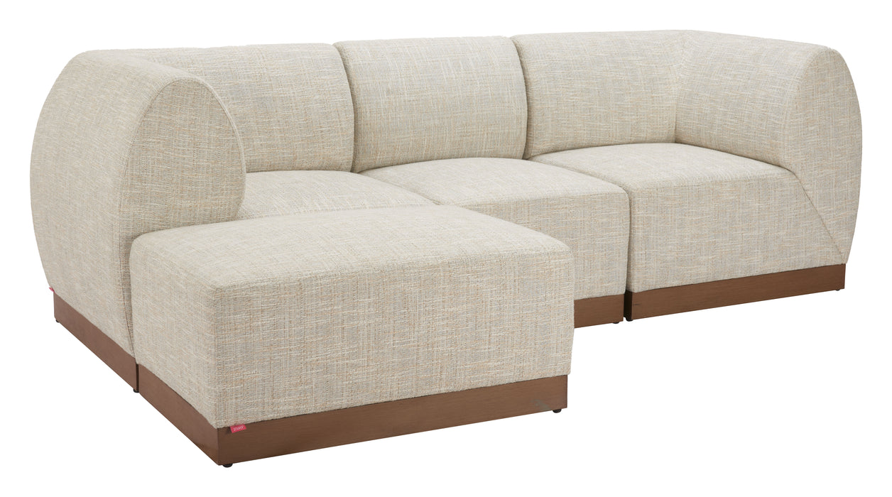 Christy Armless Chair Beige