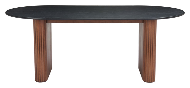 Lassig Dining Table Black & Walnut