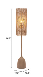 Buff Floor Lamp Taupe