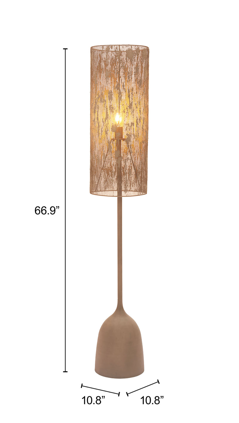 Buff Floor Lamp Taupe
