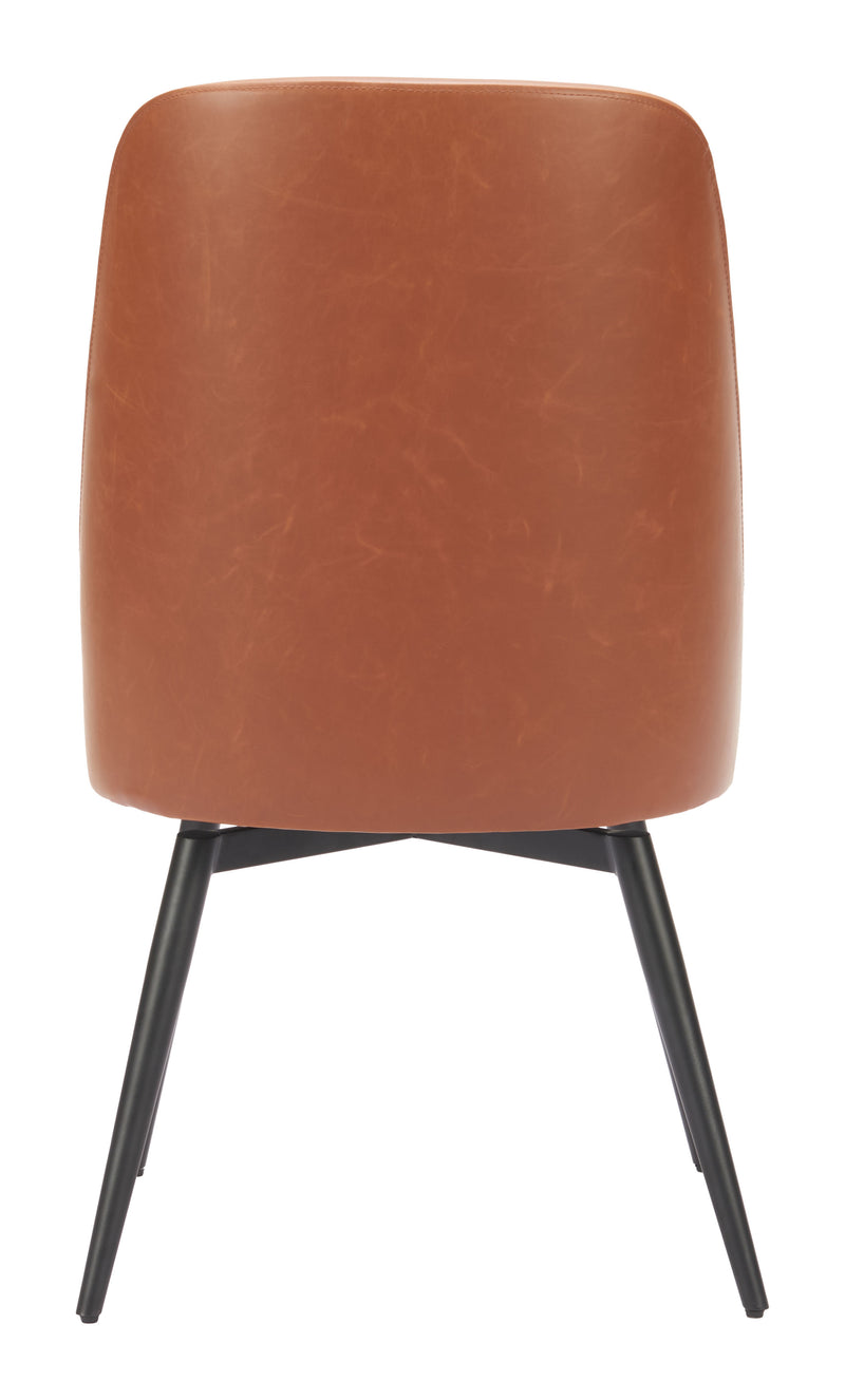 Keppel Swivel Dining Chair (Set of 2) Brown