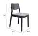 Desdamona Dining Chair (Set of 2) Gray & Black