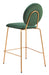Odessa Counter Stool (Set of 2) Green & Gold