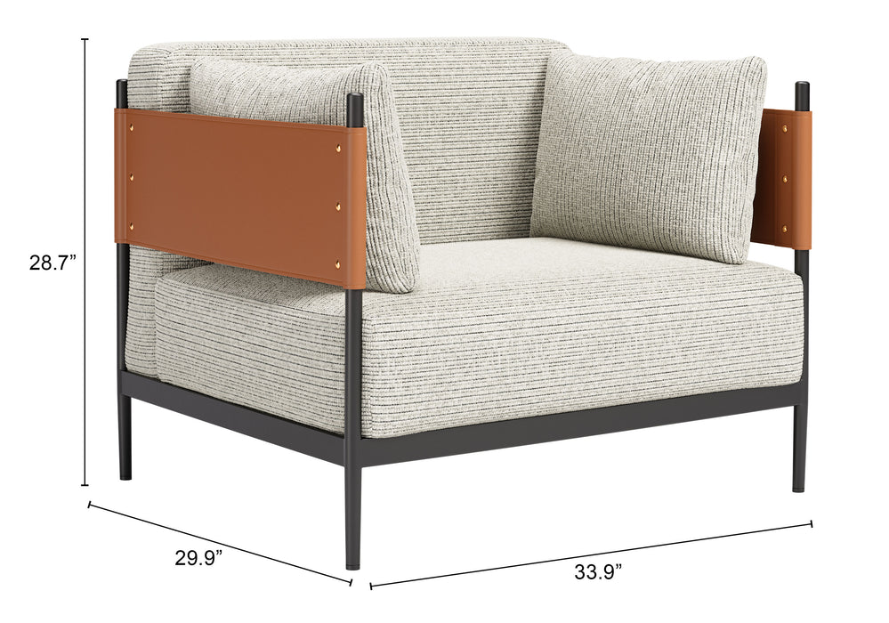 Stirbe Armchair Gray