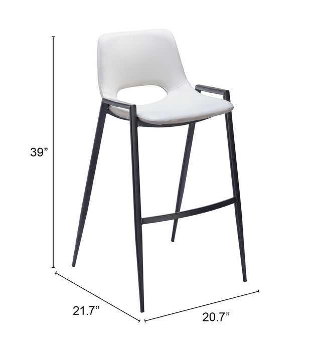 Desi Barstool (Set of 2) White
