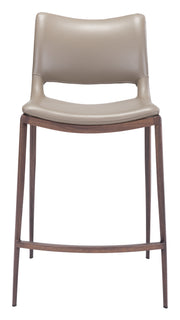 Ace Counter Stool (Set of 2) Brown & Walnut