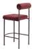 Livorno Counter Stool (Set of 2) Red & Bronze