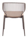 Silues Dining Chair (Set of 2) Taupe & Brown